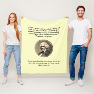 FREDERICK DOUGLASS-inspirationshistorik Fleecefilt