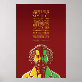 Frederick Douglass inspirationsoffert: Sant för mi Poster