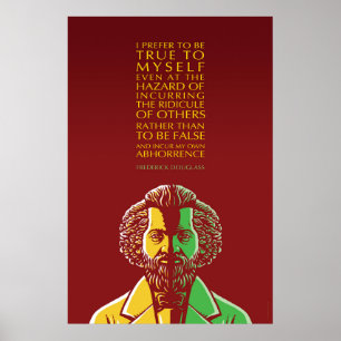 Frederick Douglass inspirationsoffert: Sant för mi Poster