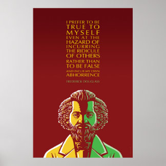Frederick Douglass inspirationsoffert: Sant för mi Poster