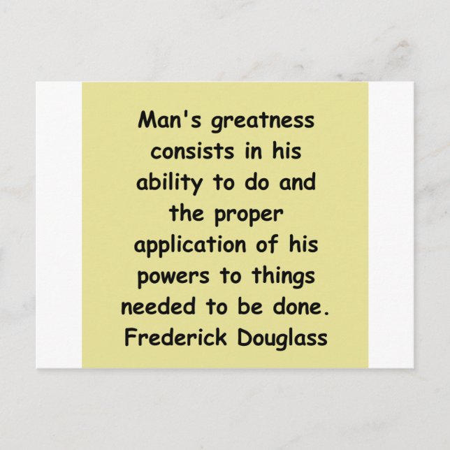 frederick douglass-offerter vykort (Framsida)
