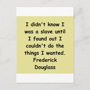 frederick douglass-offerter vykort