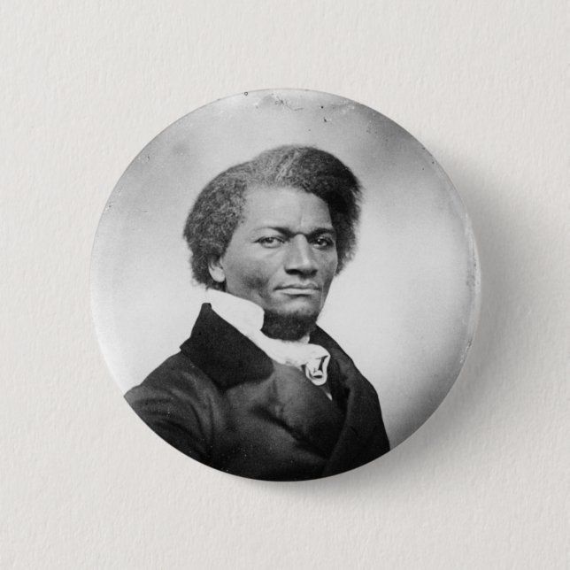 Frederick Douglass Porträtt ~ 1847 Knapp (Framsida)