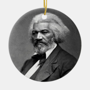 Frederick Douglass porträtt av George K. Warren Julgransprydnad Keramik