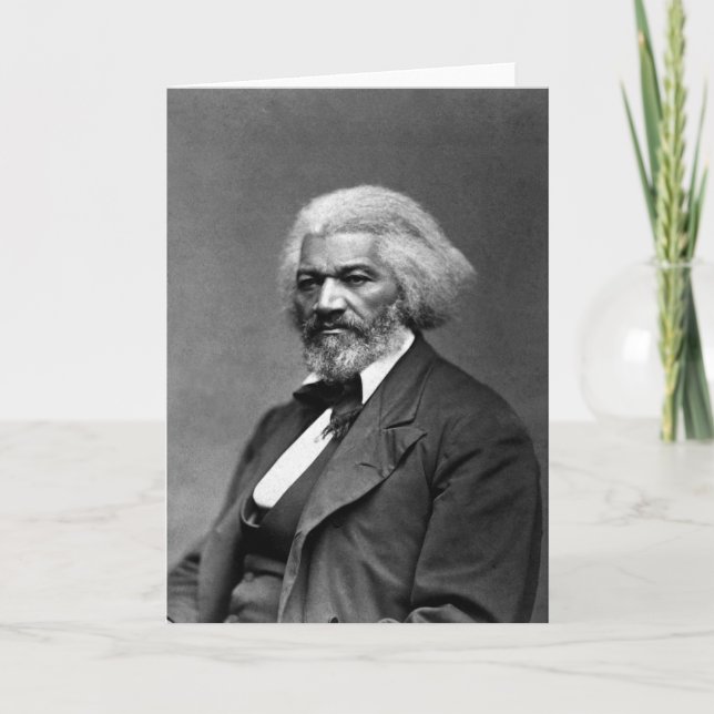 Frederick Douglass porträtt av George K. Warren Kort (Framsida)