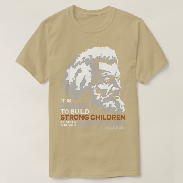 Frederick Douglass-Pride offert för Black Hist T Shirt (Design framsida)