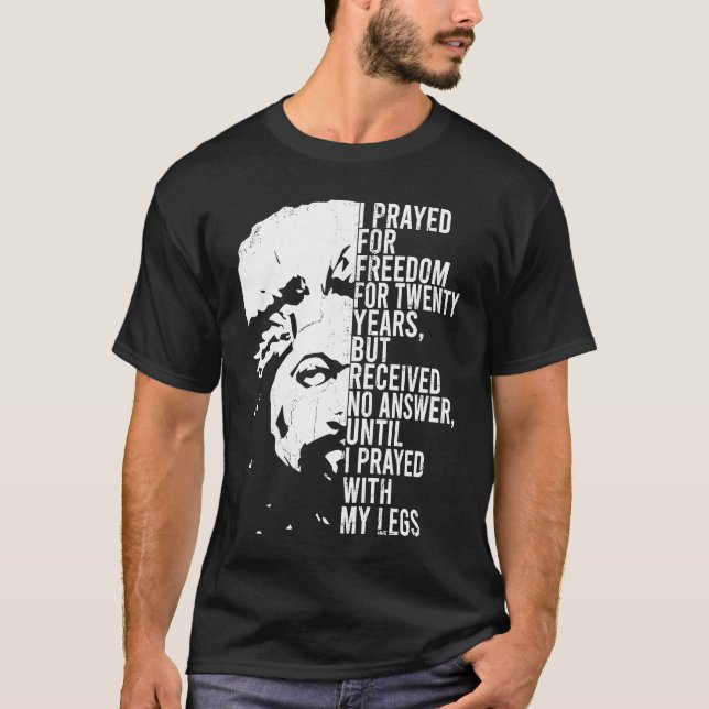 Frederick Douglass Quote Apparel Black History Mon T Shirt (Framsida)