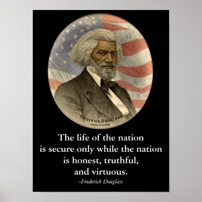 Frederick Douglass Quote Black History Classroom Poster (Framsidan)