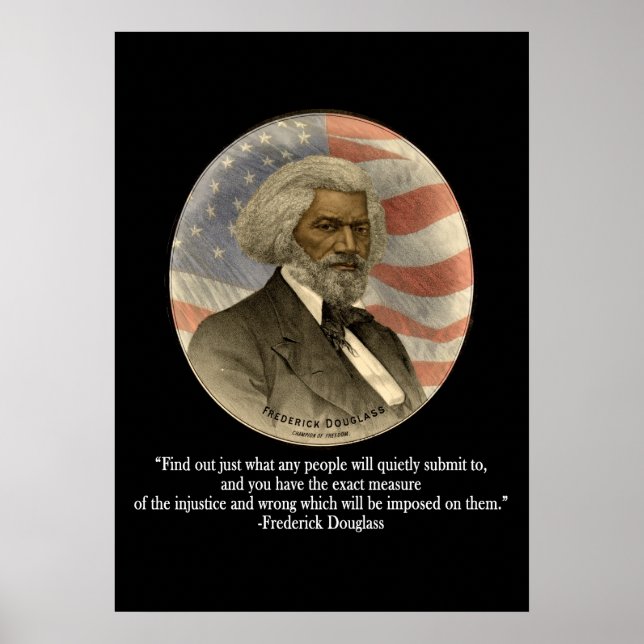 Frederick Douglass Quote Poster (Framsidan)
