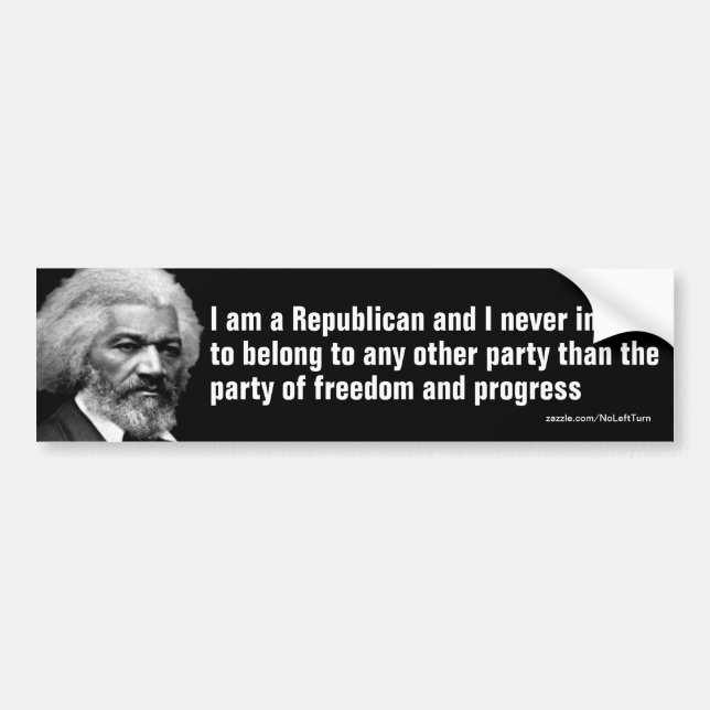 Frederick Douglass republikansk Bildekal (Framsidan)
