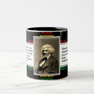 FREDERICK DOUGLASS Skript för svart historik Två-Tonad Mugg
