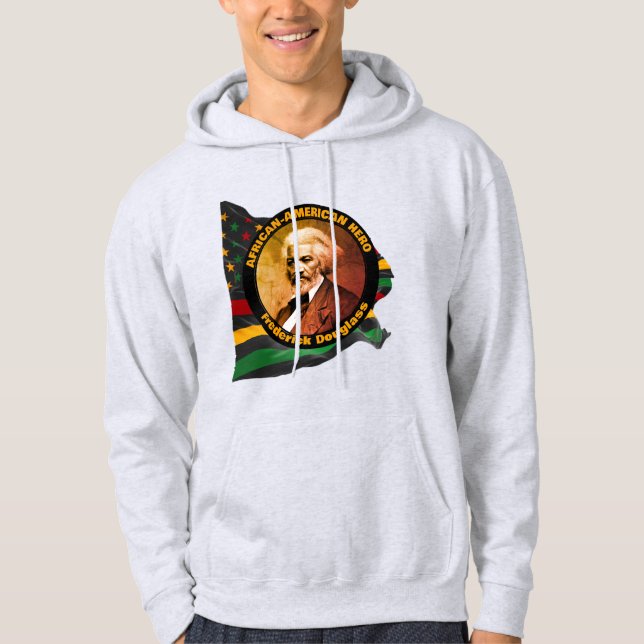 FREDERICK DOUGLASS Svarta historiemånaden  Hoodie (Framsida)