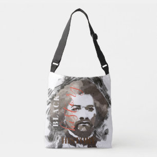 Frederick Douglass Watercolor Painting Axelväska