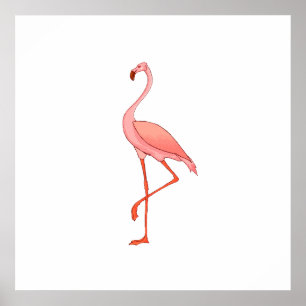 Frederick Flamingo Poster