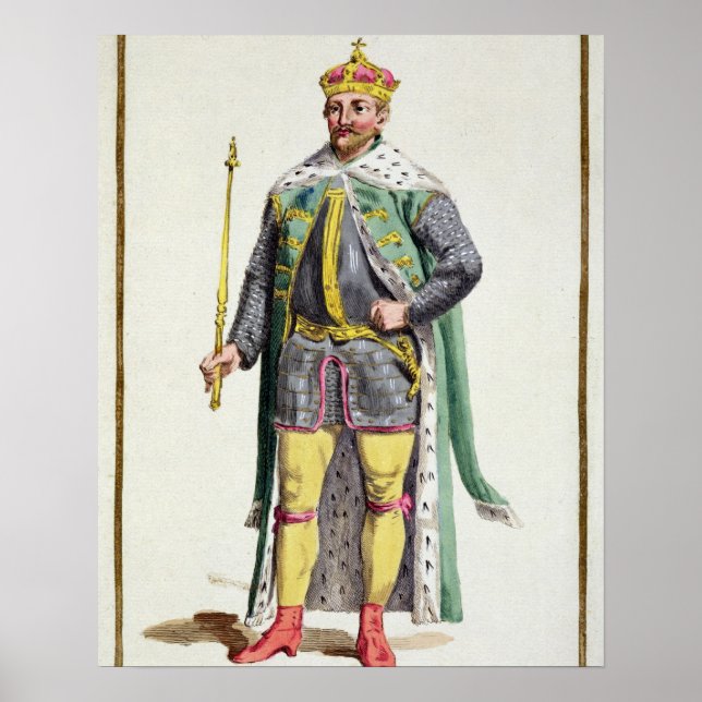 Frederick II (1534-88) Kung i Danmark från Receu Poster (Framsidan)