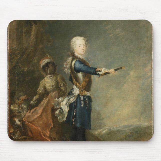 Frederick II som kronprinsen, c.1735 Musmatta (Framsidan)