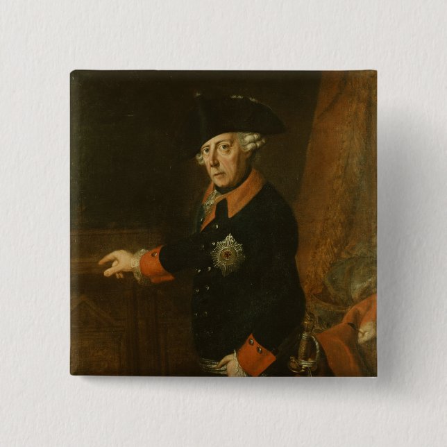 Frederick II underbaren av Prussia, c.1763 Knapp (Framsida)
