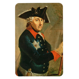 Frederick II Underbaren för Preussia 1764 Magnet