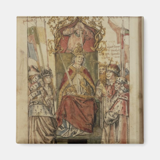 Frederick III omringad av Prince Electors Magnet (Framsidan)