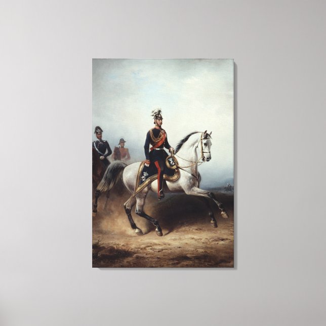 Frederick III Wilhelm på Bornstedter Fält Canvastryck (Framsida)