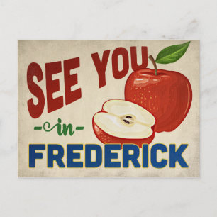 Frederick Maryland Apple - Vintage resor Vykort