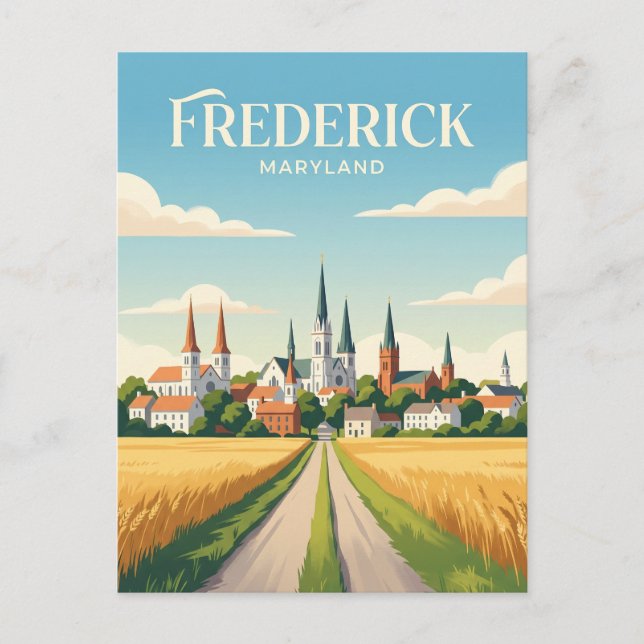 Frederick Maryland Vykort (Framsida)