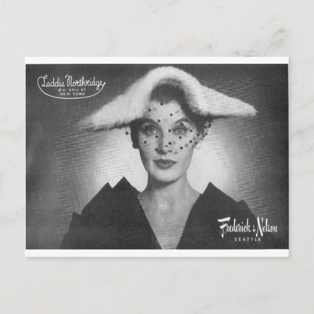 Frederick & Nelson i Town & Land, 1952 Vykort (Framsida)