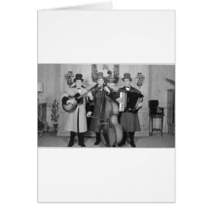 Frederick & Nelson Strullande Minstrels Hälsningskort