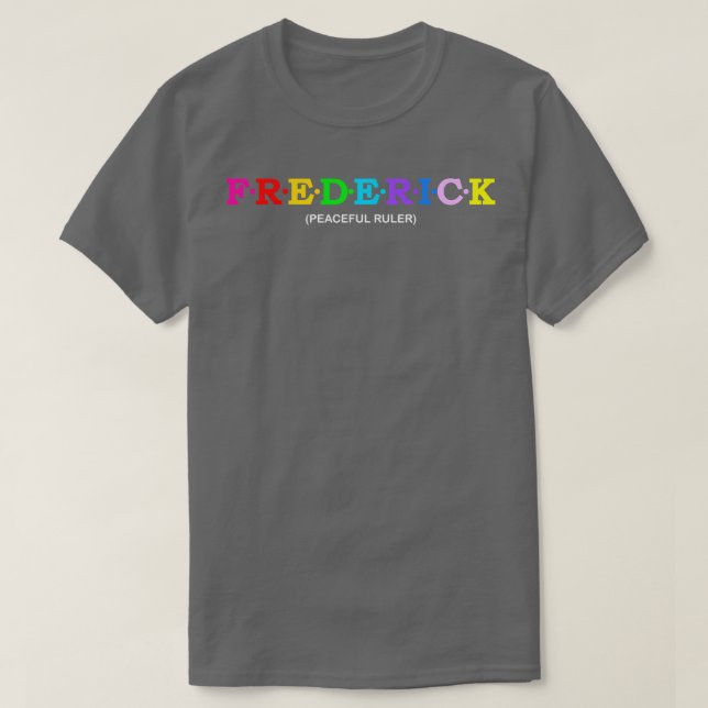 Frederick Peacnice Ruler T Shirt (Design framsida)