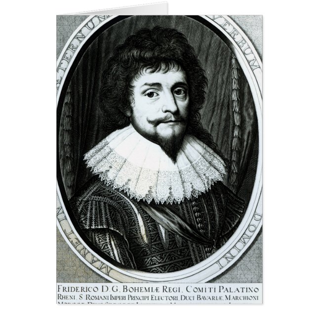 Frederick V, kung av Bohemia Hälsningskort (Framsidan)