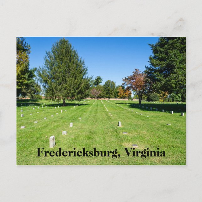Fredericksbug National Cemetery Vykort (Framsida)