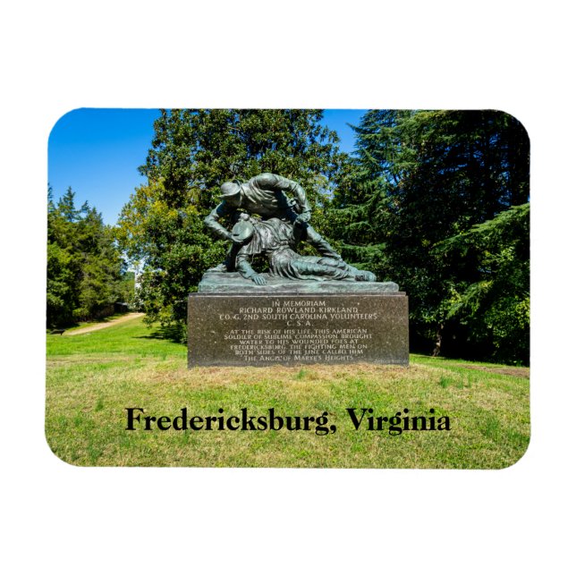 Fredericksburg Battlefield i Virginia Magnet (Horisontell)