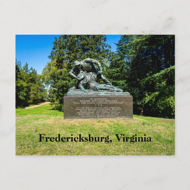 Fredericksburg Battlefield i Virginia Vykort (Framsida)