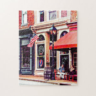 Fredericksburg VA - utomhuscafe Pussel