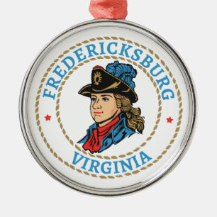 Fredericksburg Virginia Colonial Julgransprydnad Metall