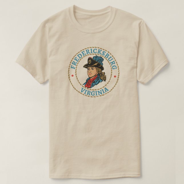 Fredericksburg Virginia Colonial T Shirt (Design framsida)