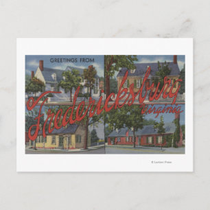 Fredericksburg, Virginia - Large Brev Scenes Vykort