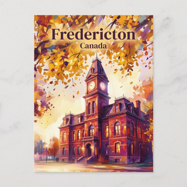 Frederictons stadshus Kanada Vykort (Framsida)