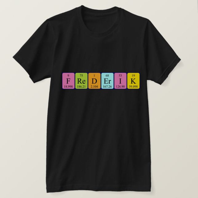 Frederik Periodisk skjorta bord namn T Shirt (Design framsida)