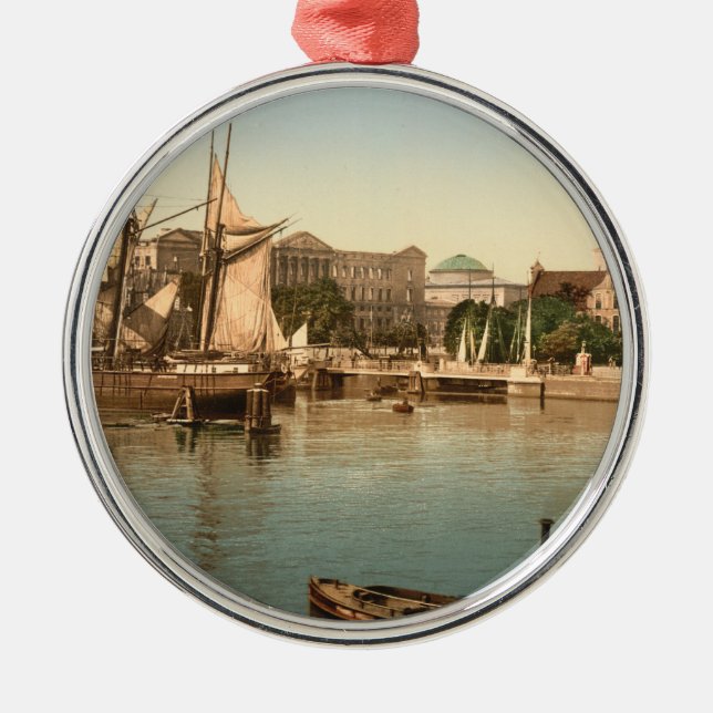 Frederiksborg slott II, Hillerod, Danmark Julgransprydnad Metall (Framsidan)