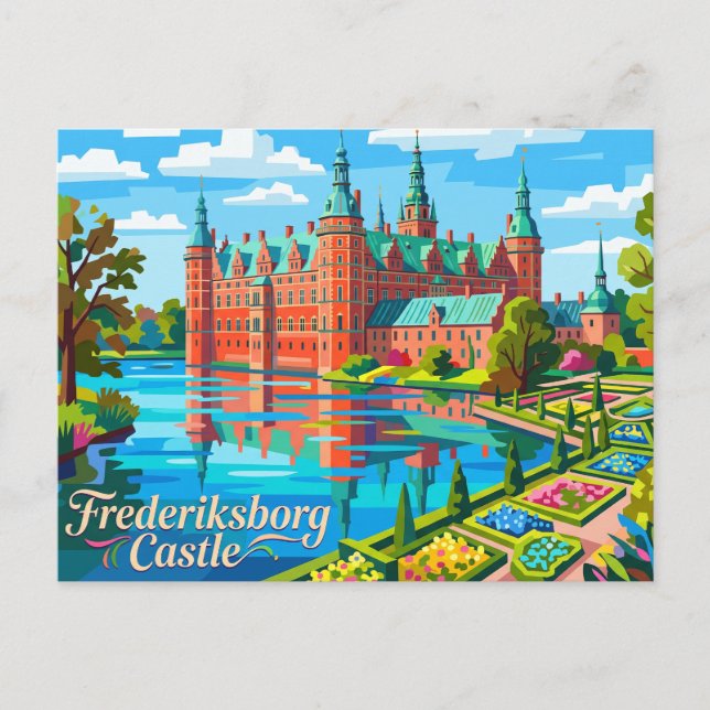Frederiksborgs slott Danmark Vykort (Framsida)