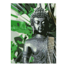 Fredfull Buddha-meditationsaffisch – Zen-väggkonst