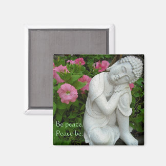 Fredfull Buddha Trädgård Magnet – Var Fred Zen Dek