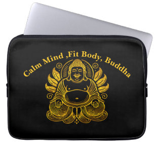 Fredfull Guld Buddha Laptop Fodral