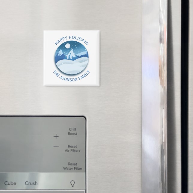 Fredfull vinterlandskap anpassad magnet (In Situ (Fridge))