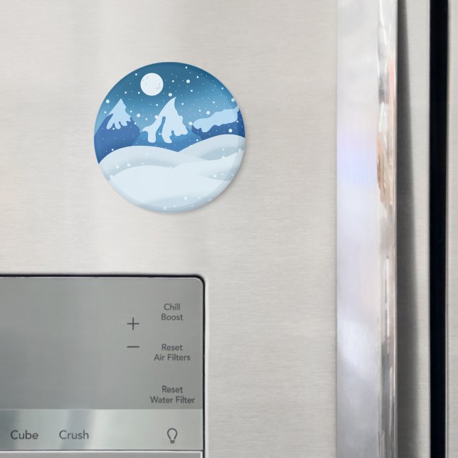 Fredfull vinterlandskap magnet (In Situ (Fridge))