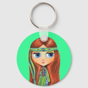 FredHippie Keychain Nyckelring
