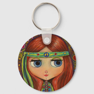 FredHippiedocka Keychain Nyckelring