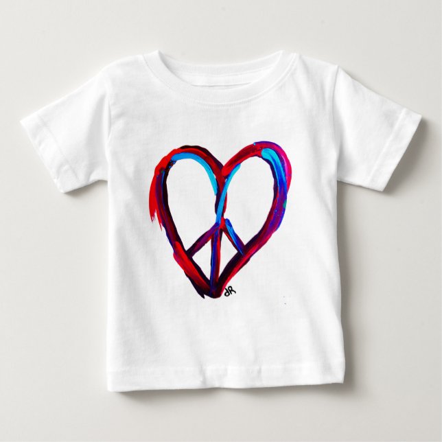 fredhjärta t-shirt (Framsida)