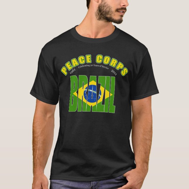 Fredkår Brasilien, mörk T #1 T Shirt (Framsida)
